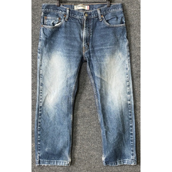 Levi's Other - Levi's 505 Straight Fit Jeans Mens W34 L29 Medium Wash Denim